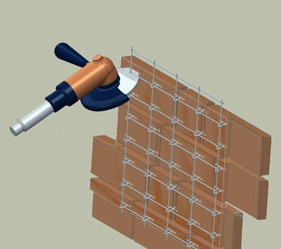 CLICKBRICK mechanically pinned masonry to reduce risk of failure.