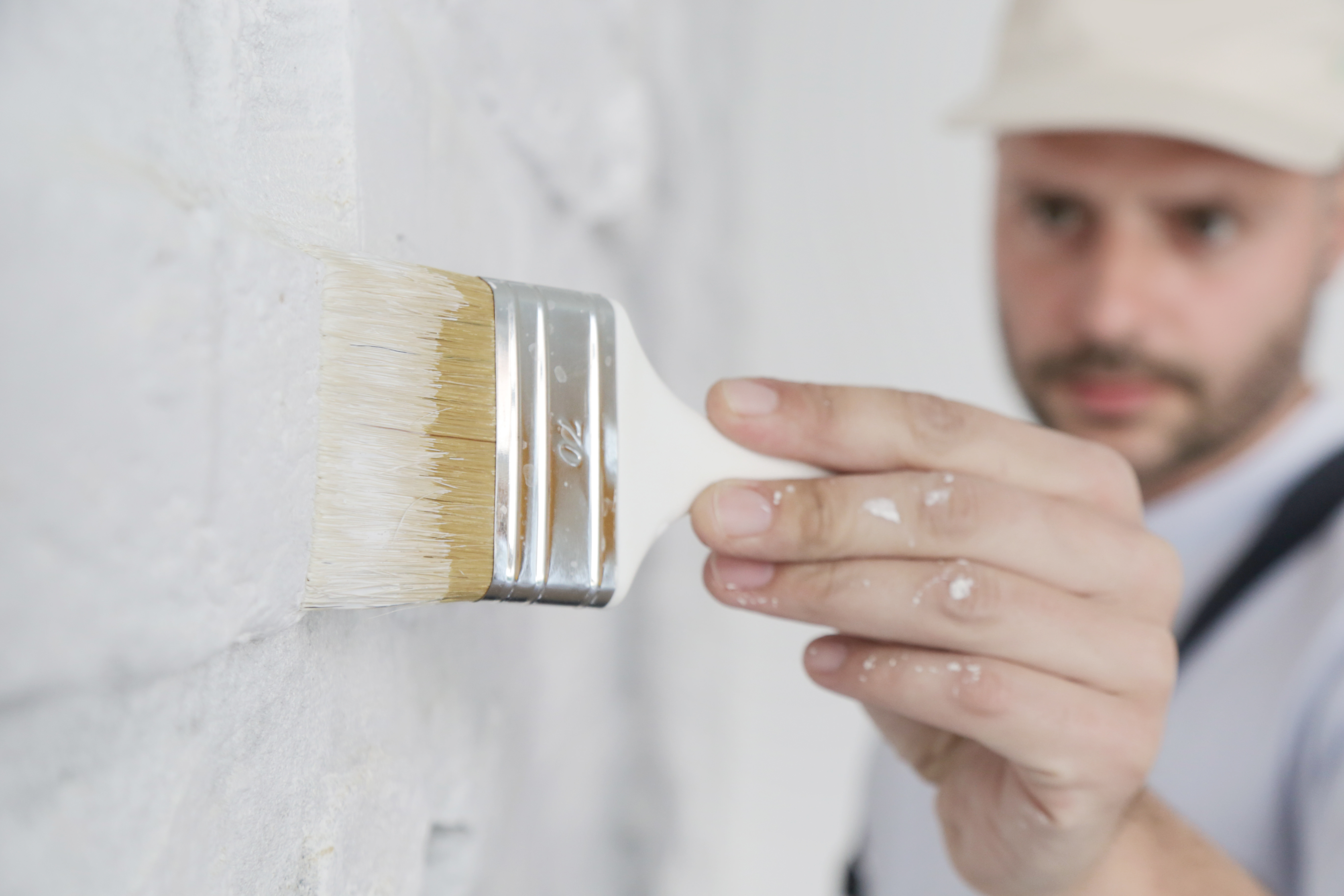 Painting faux brick