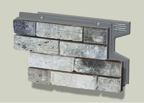 grey brick panels