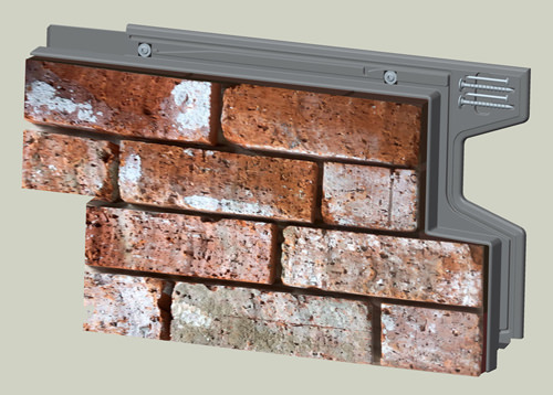 red brick panels